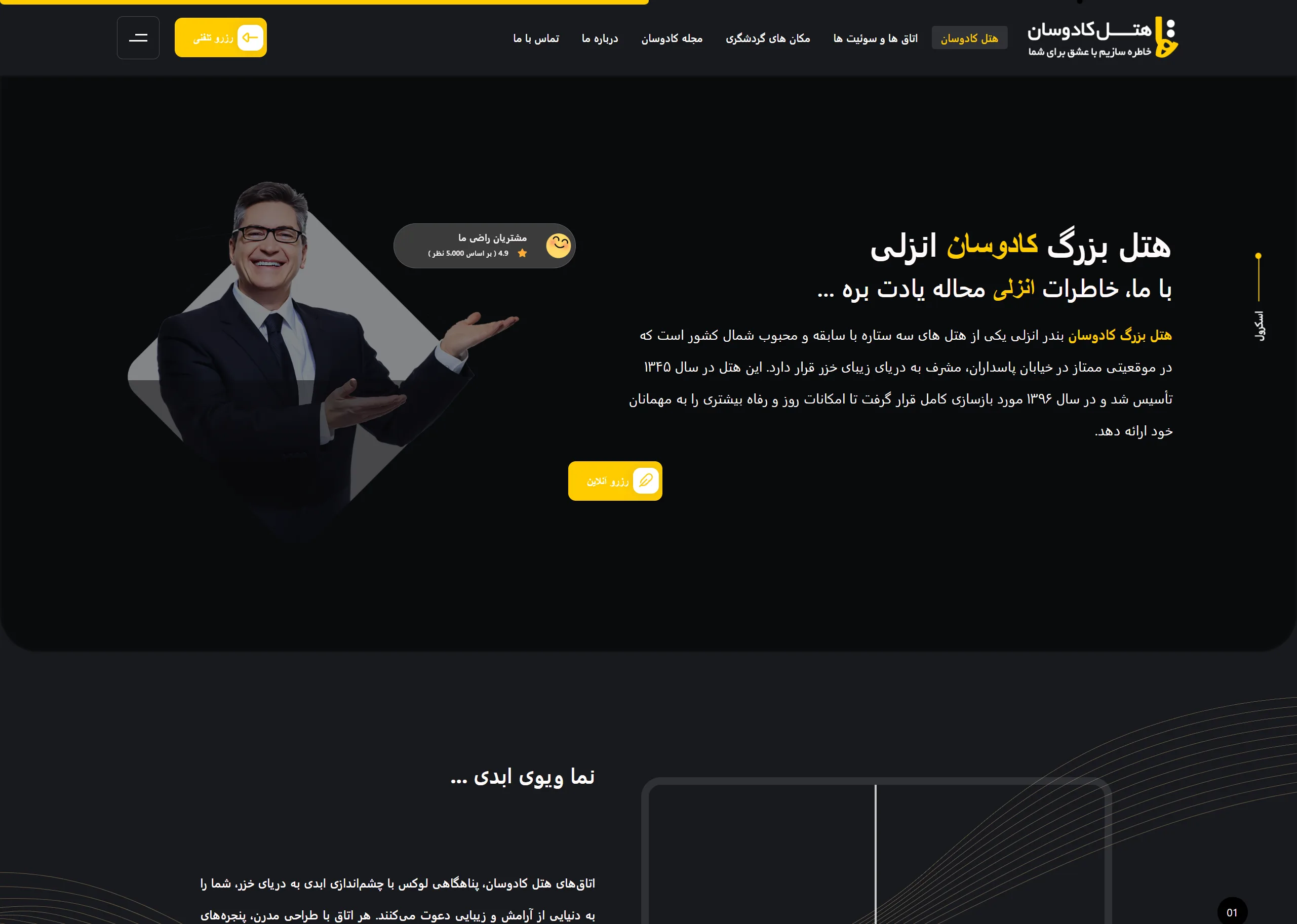 هتل بزرگ کادوسان انزلی